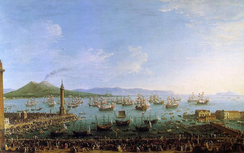 Antonio Joli The Embarkation of Charles III in the Port of Naples China oil painting art